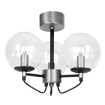 Perla 3 Glas/silver/svart