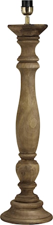 Lodge Lampfot Åldrad Brun 46cm