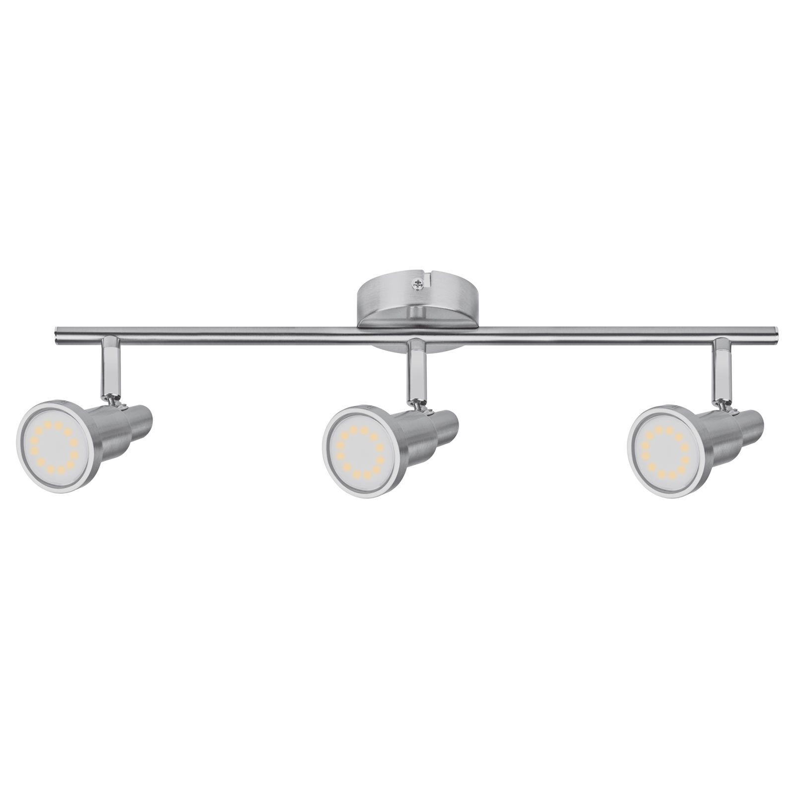 LEDVANCE Niclas LED-spotlight, nickel, 3 lampor