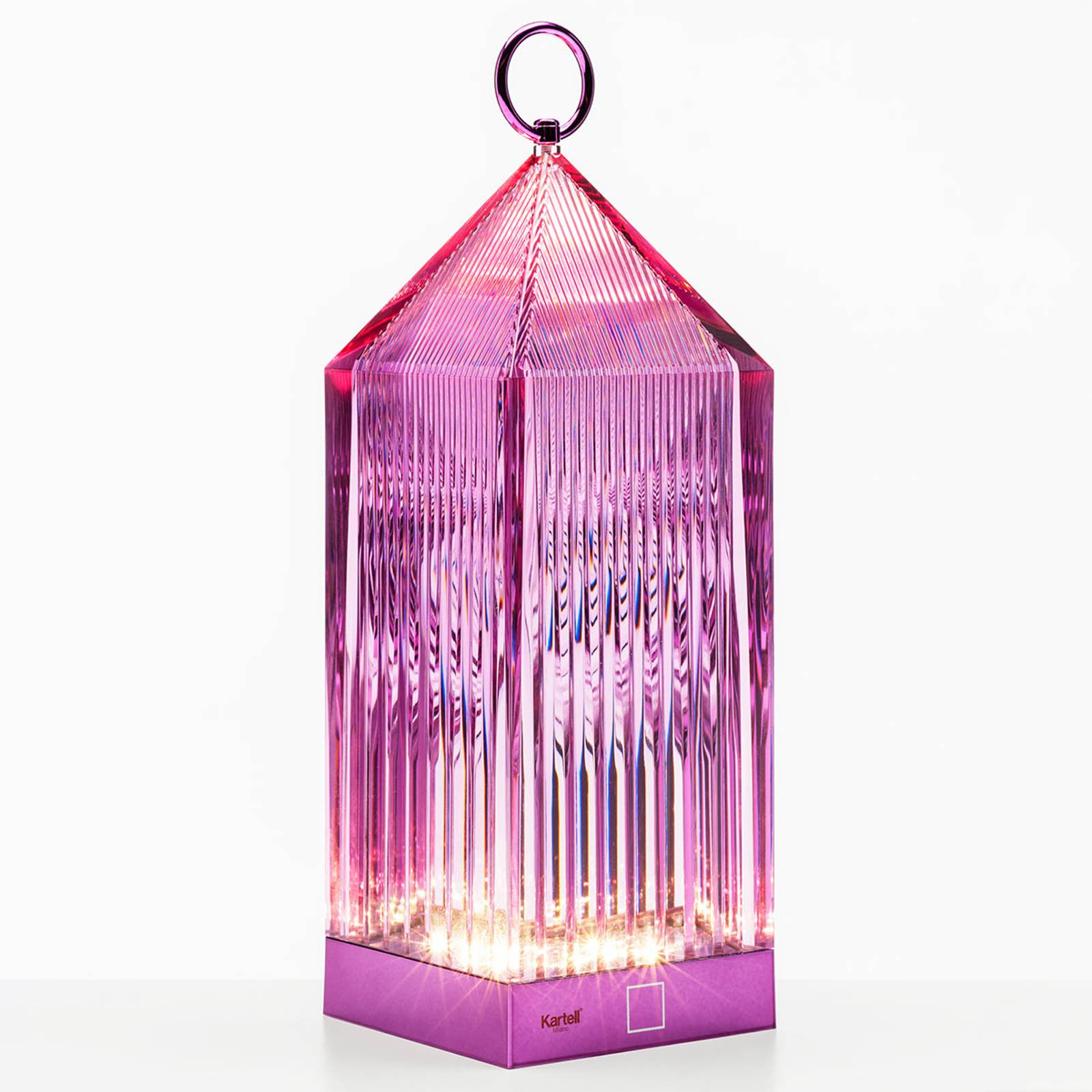 Kartell Lantern LED-bordslampa, lila IP54