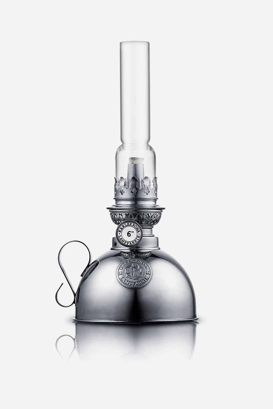 Fotogenlampa Nattlampa nickel