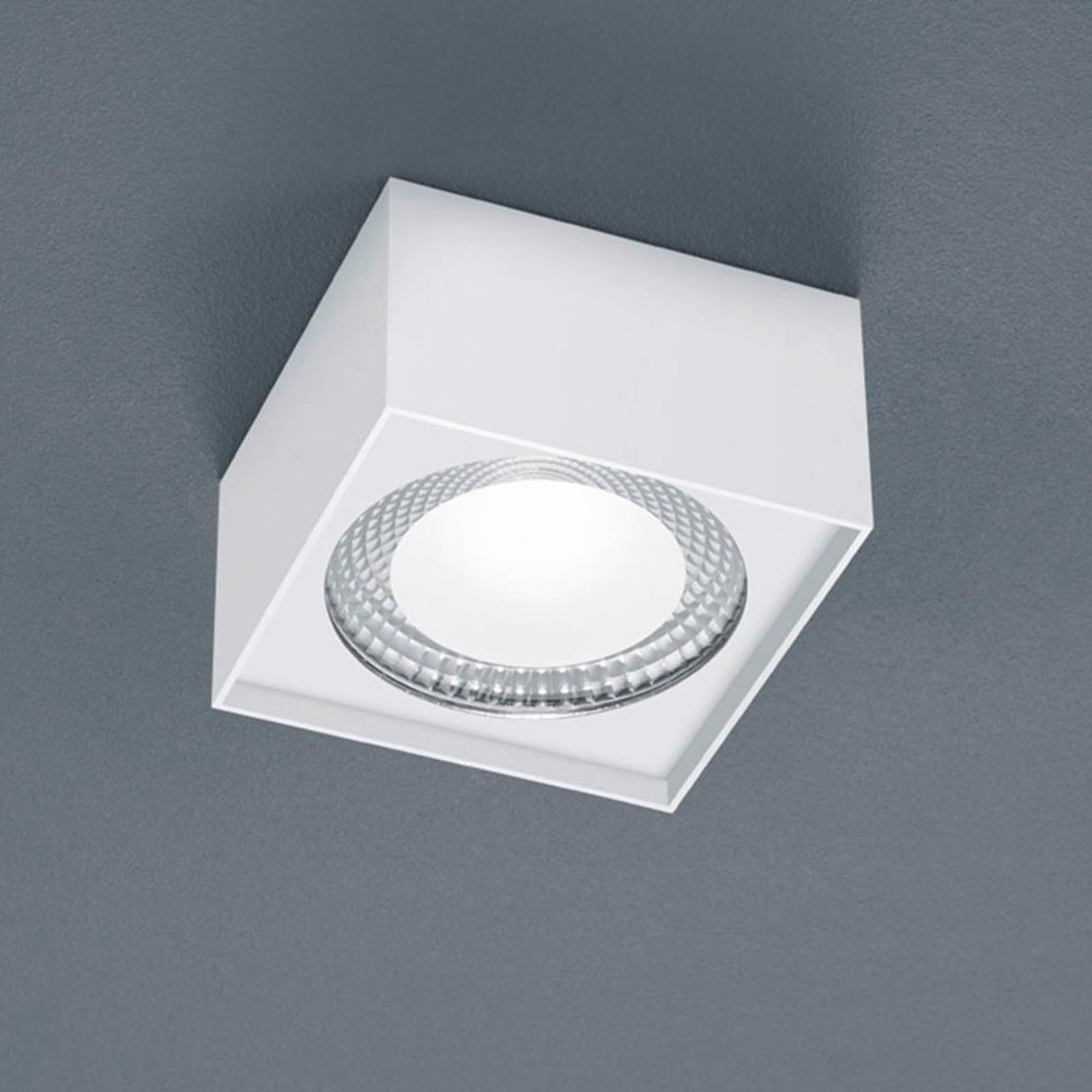 Helestra Kari LED-taklampa, kantig, vit