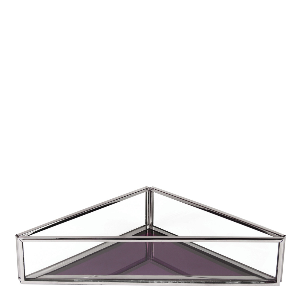 & klevering - Treasure Fat Spegel Trekant 15,5x5 cm Lila