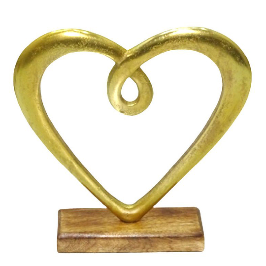 Dorre - Hedy Skulptur Hjärta 23 cm Guld