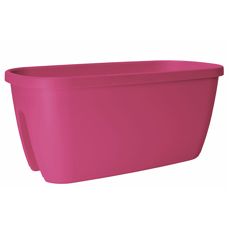 Blomlåda för räcke My City Garden 60x30 cm, rosa #