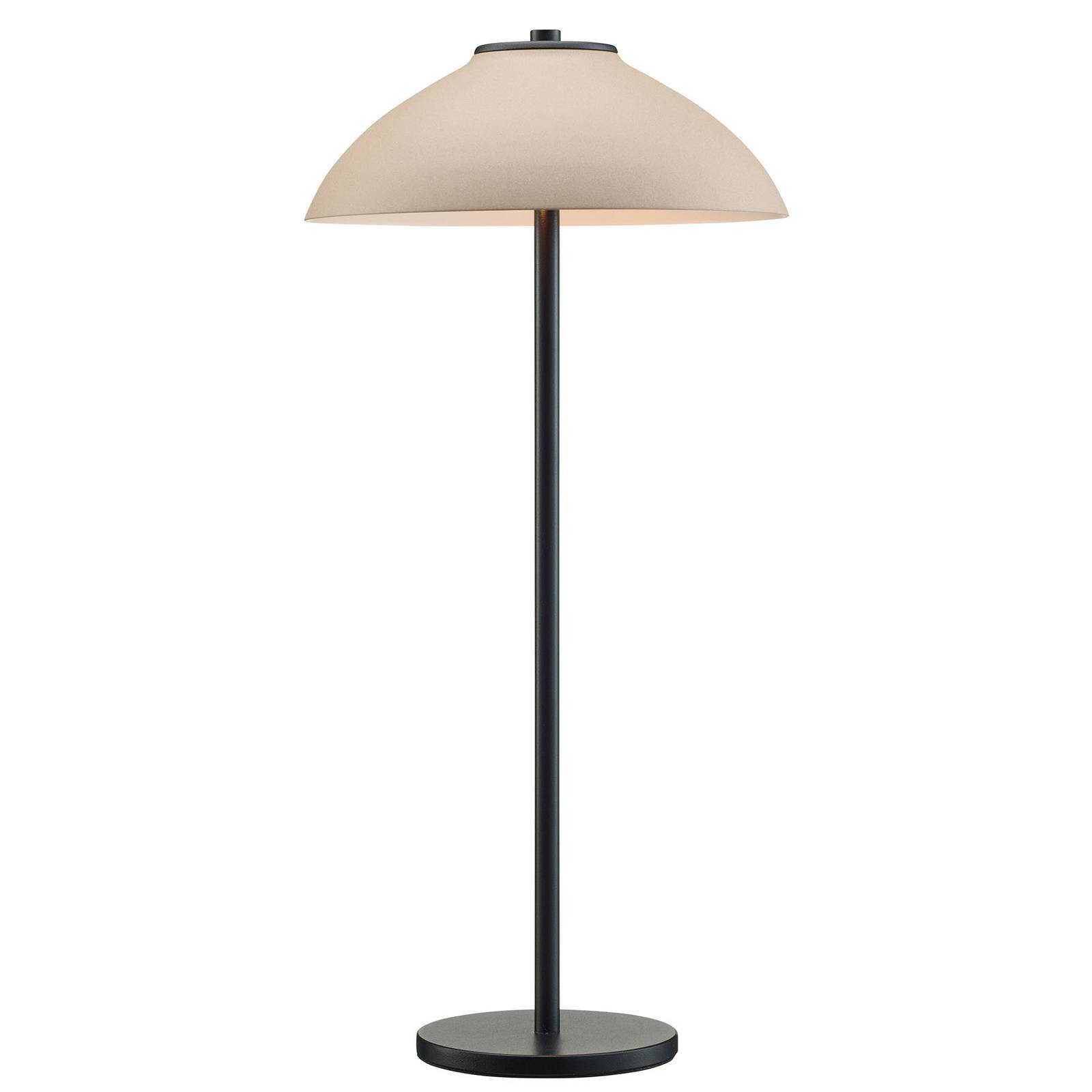 Bordslampa Vali, höjd 50 cm, svart/beige