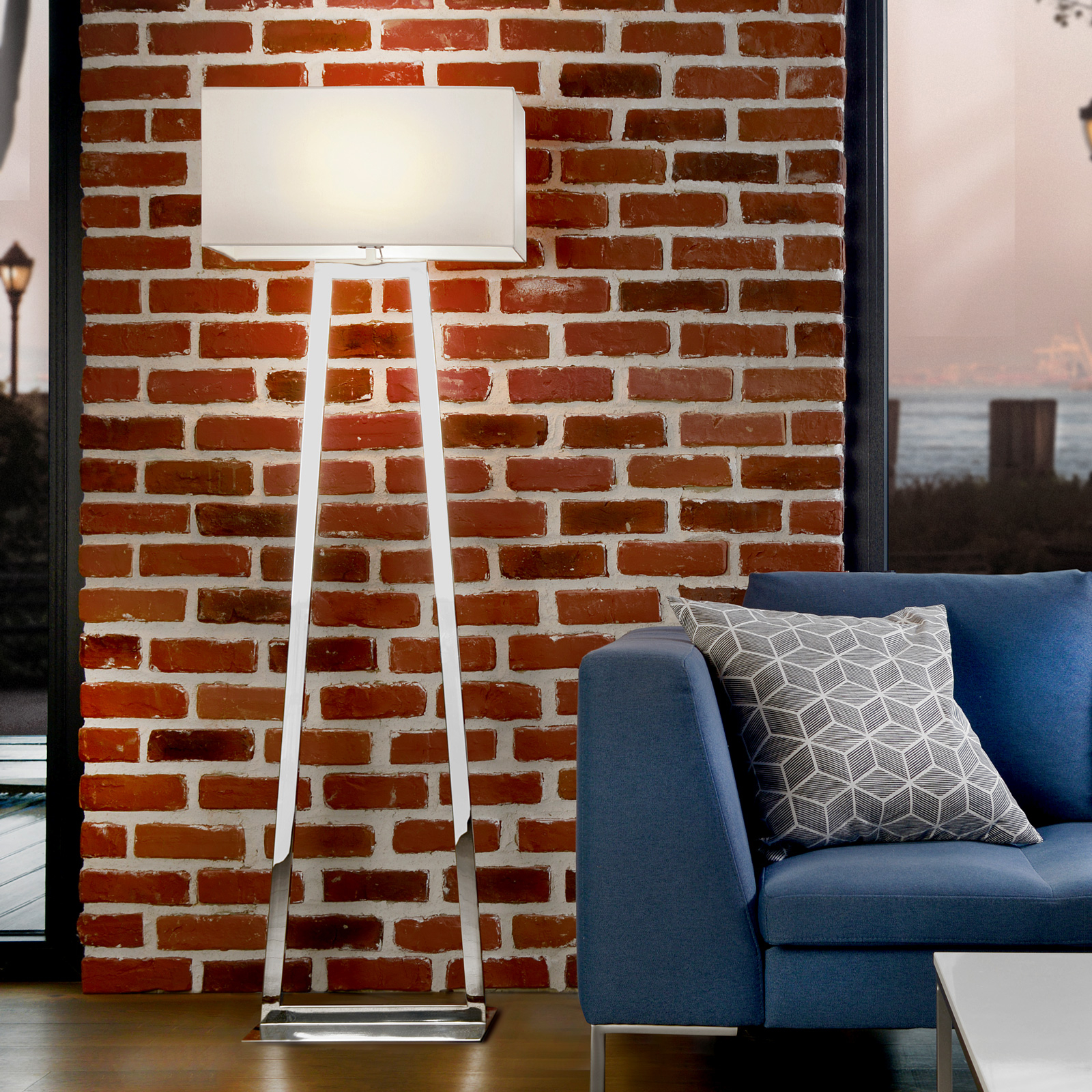 Villeroy & Boch Lyon golvlampa av rostfritt stål
