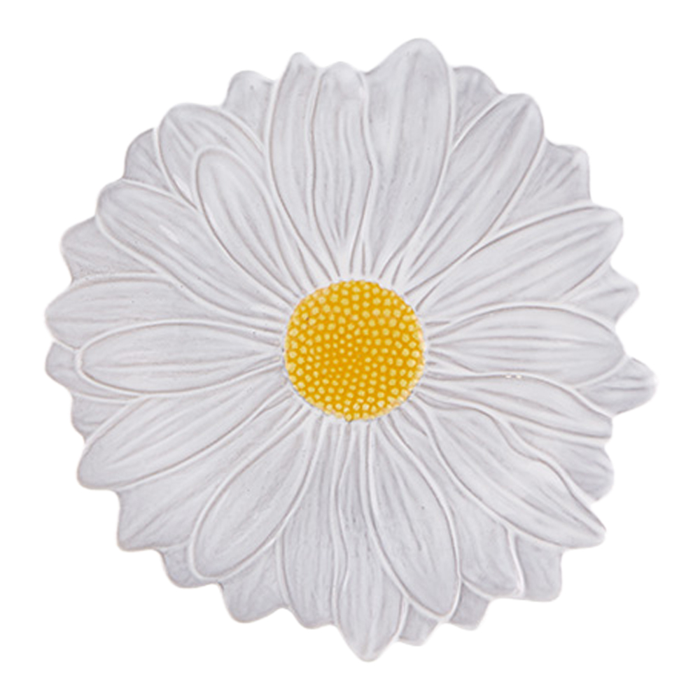 Bordallo Pinheiro - Maria Flor Tallrik Prästkrage 23 cm