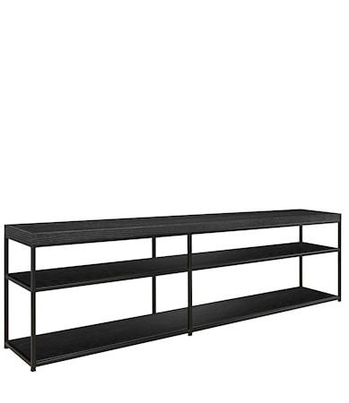 MASON media bench black oak