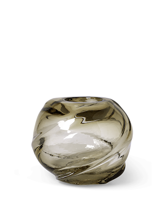 Water Swirl Vas Rund Light Yellow