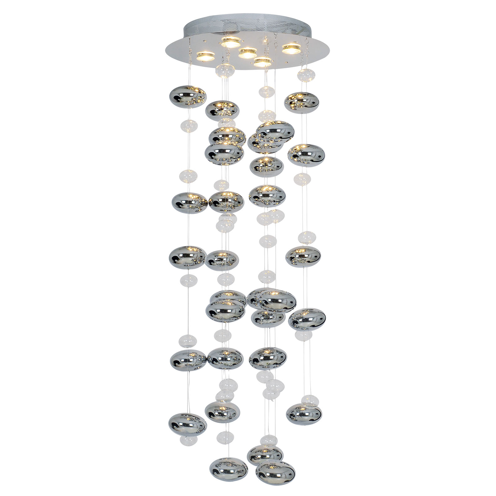 Hänglampa Wakusei LED 45 cm krom