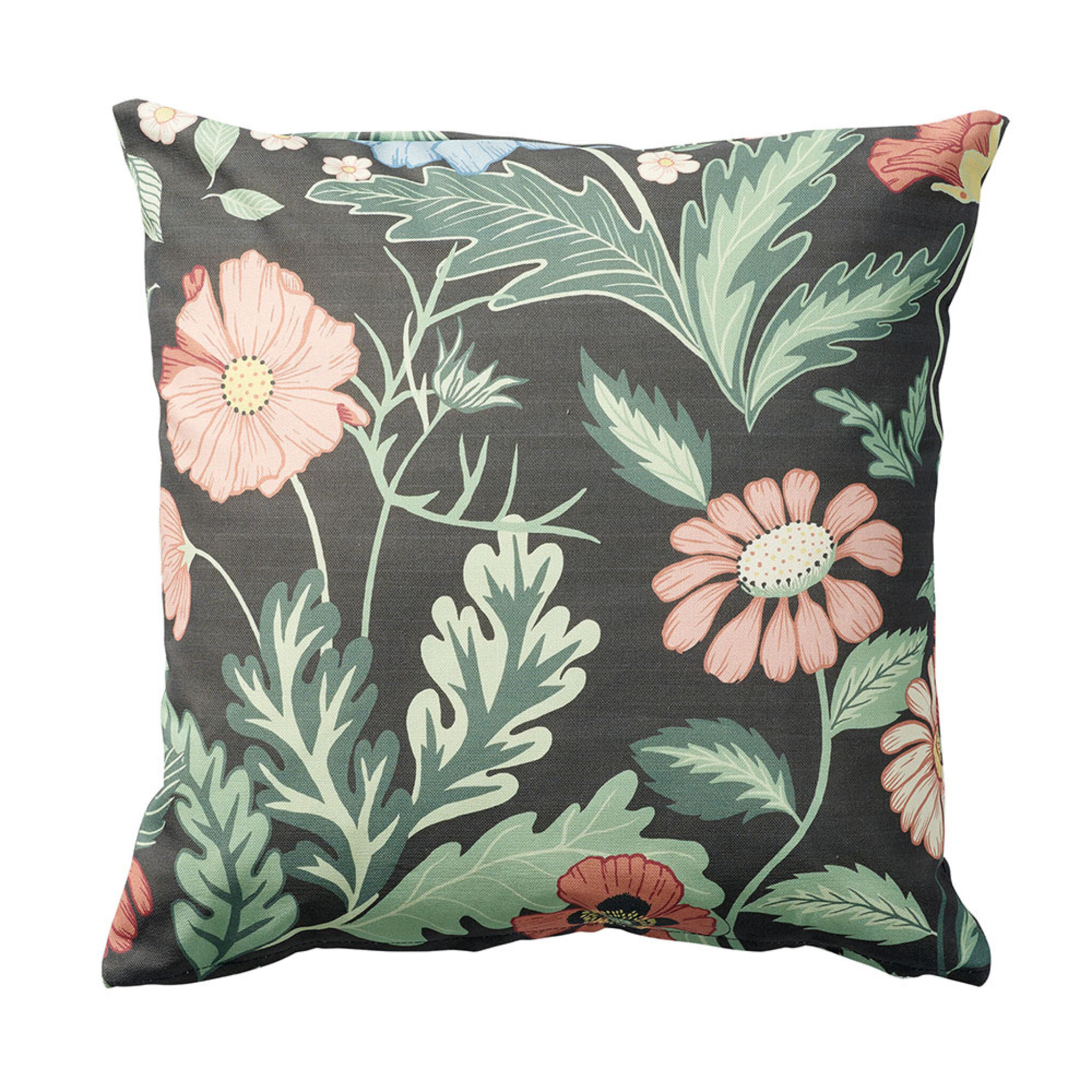 Kuddfodral Bloom Asphalt, 45 x 45 cm