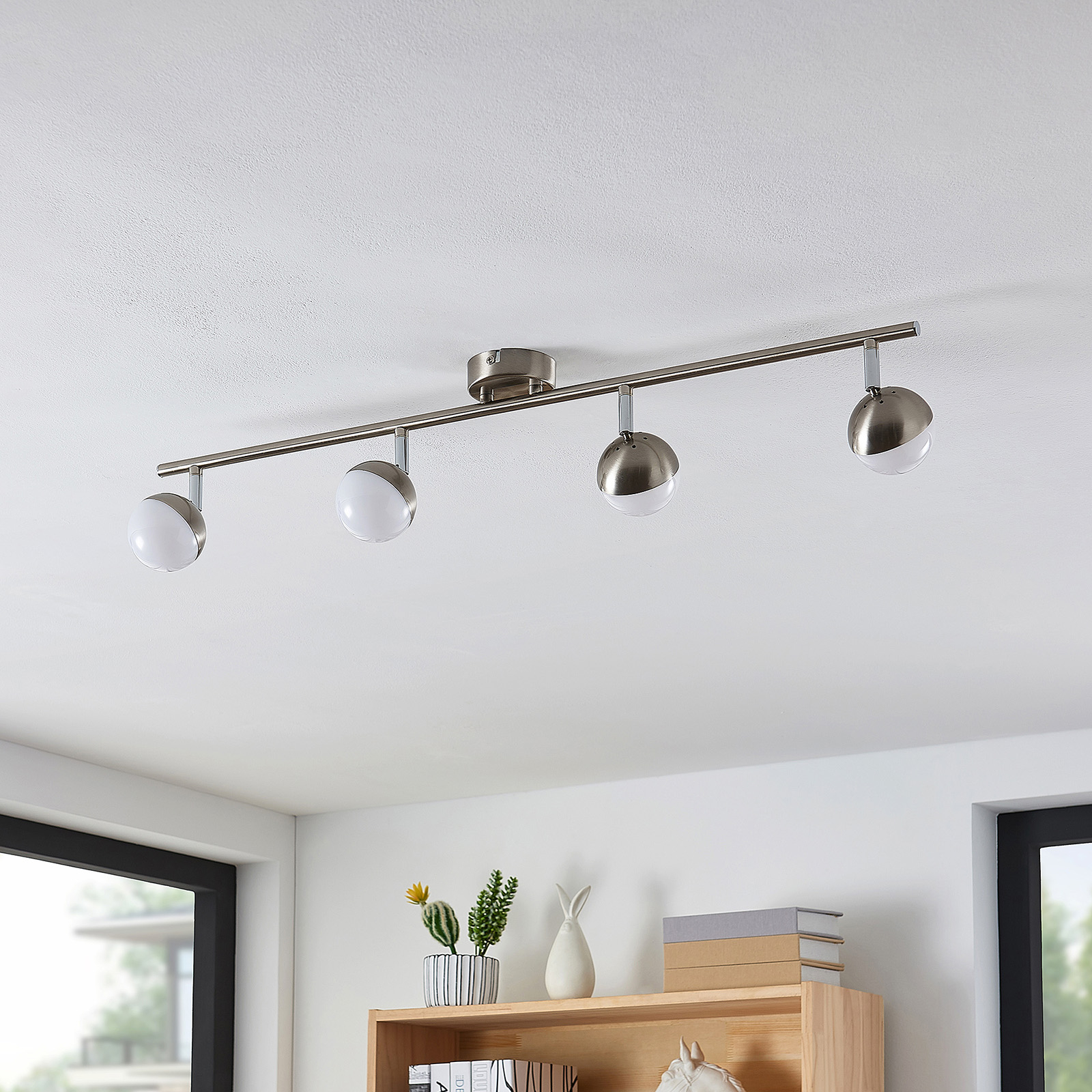 Lindby Lientje LED-taklampa, 4 lampor