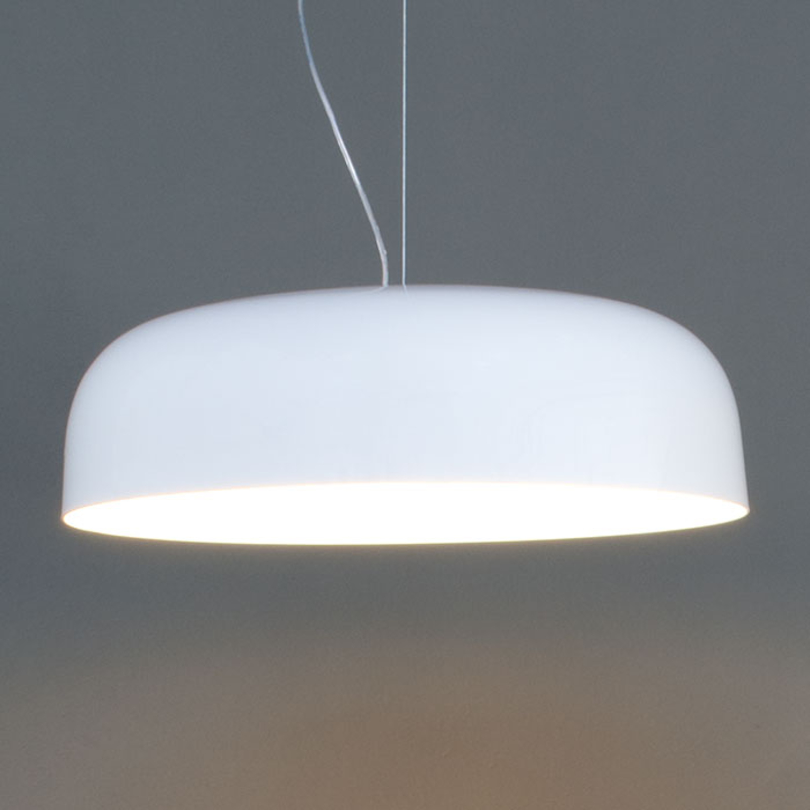 Oluce Canopy - hänglampa, 60 cm, vit