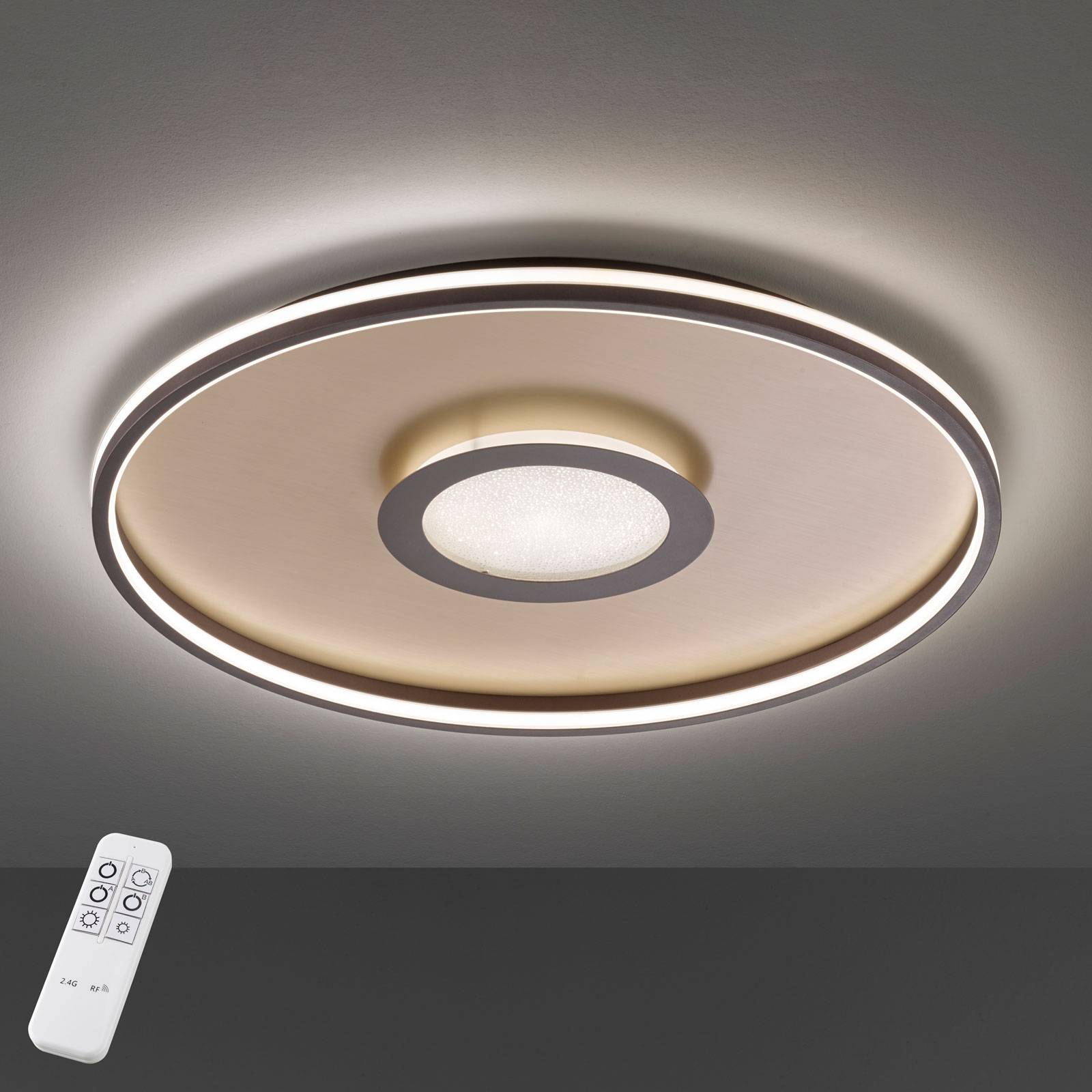 LED-taklampa Bug rund, rost 45 cm