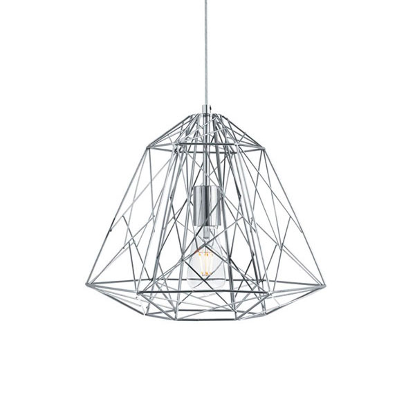Hänglampa Geometric Cage krom