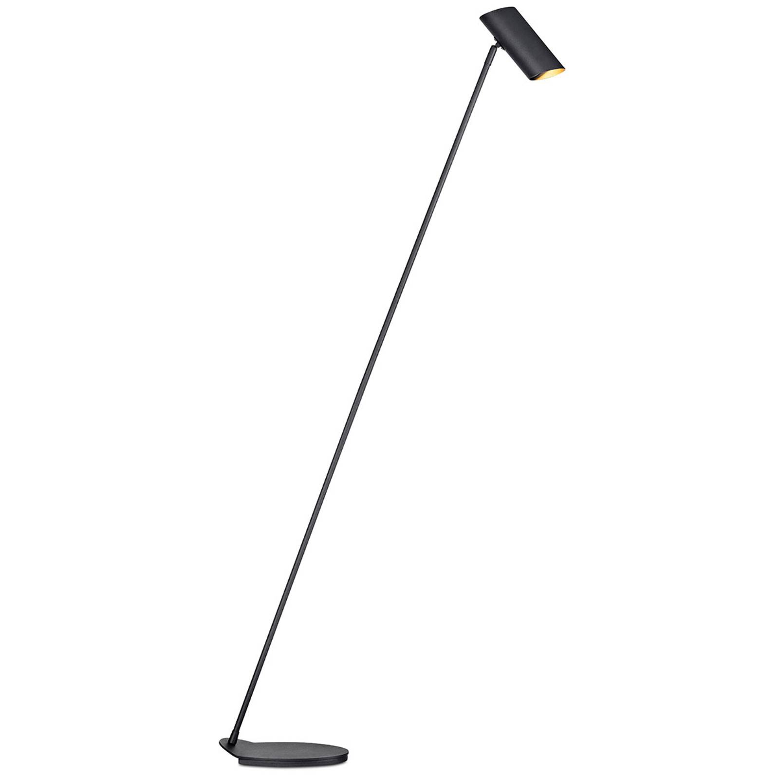 Hester - delikat golvlampa av metall, svart