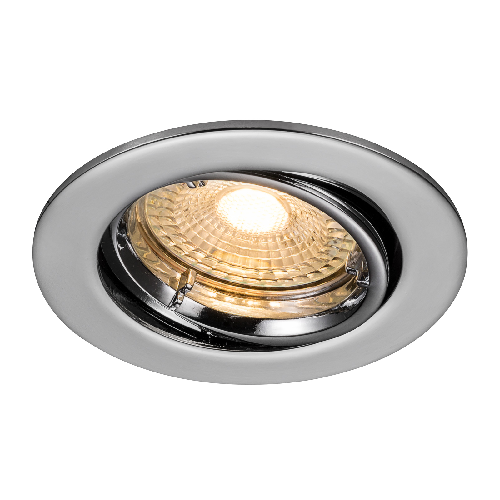 LED-inbyggnadsspot Carina 2 700 K dim tilt krom