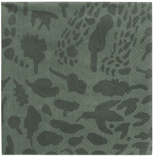 Iittala - Oiva Toikka Collection Servett Cheetah 33x33 cm Grön