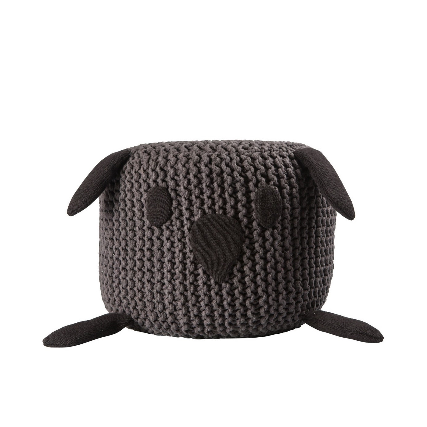 Sittpuff POUF BUNNY Black, ByON