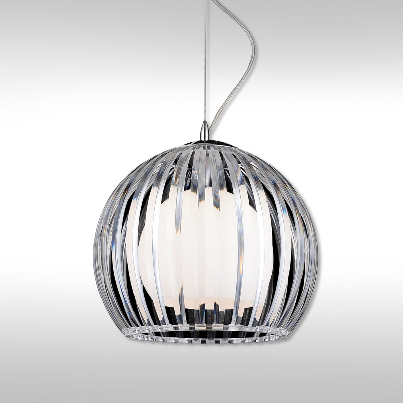 Transparent taklampa Mandina - 30 cm