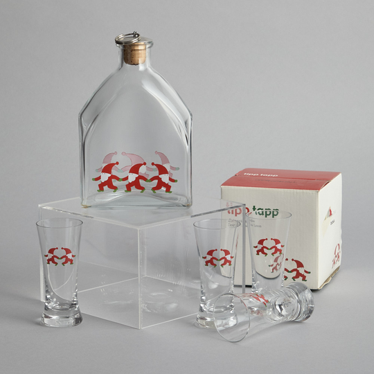 Vintage - SÅLD "Tipp Tapp" Karaff och Snapsglas