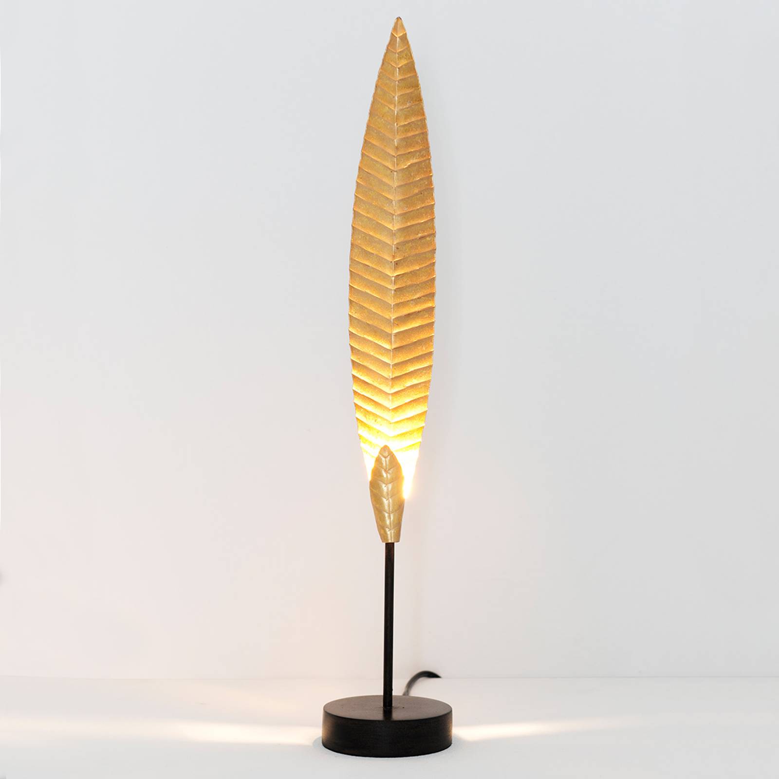 Bordslampa Penna guld, höjd 51 cm
