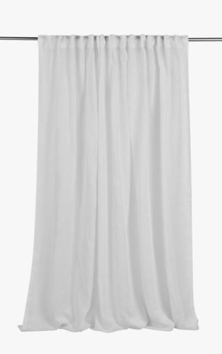 Atelier sheer linnegardin vit
