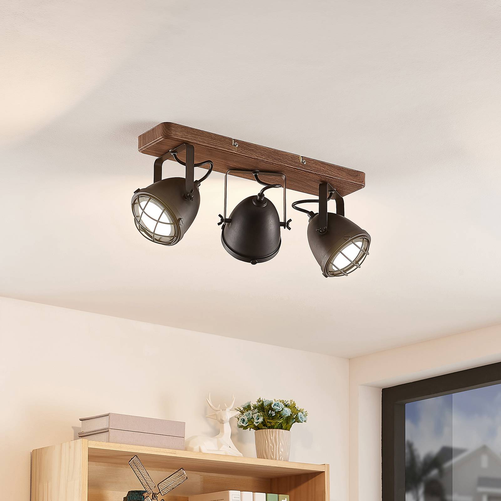 Lindby Adeon LED-taklampa, 3 lampor