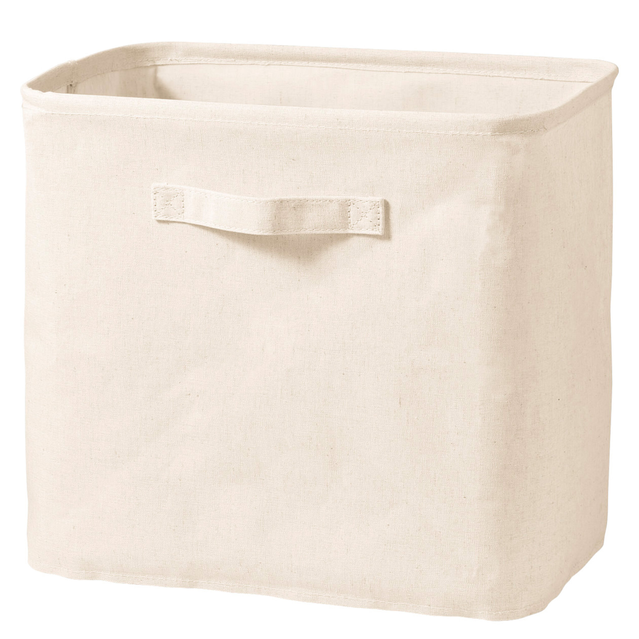 Förvaringslåda Med Zip I Bomullslin 37x26x34cm, 37x26x34 cm