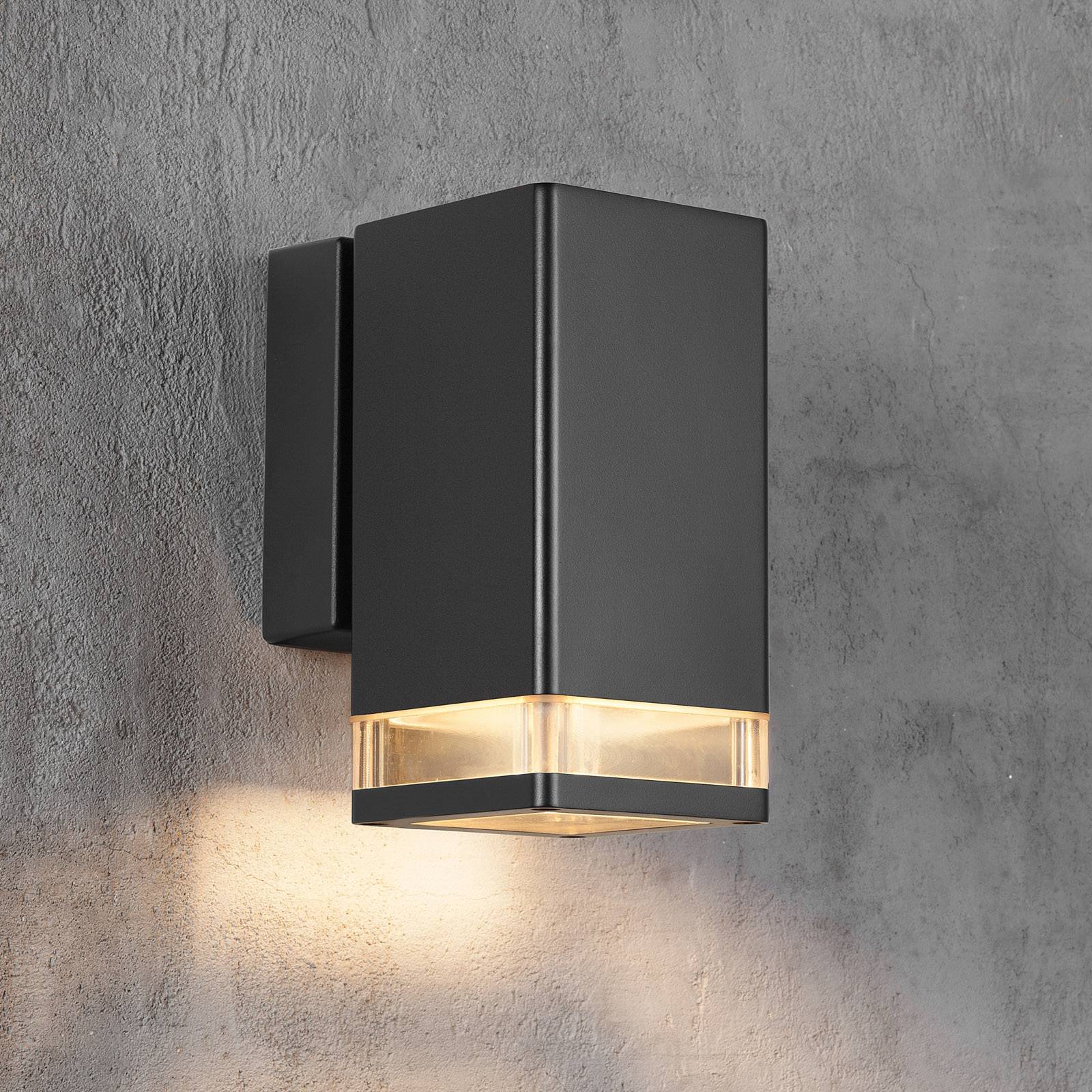 Utomhusvägglampa Elm i kantig-modern form
