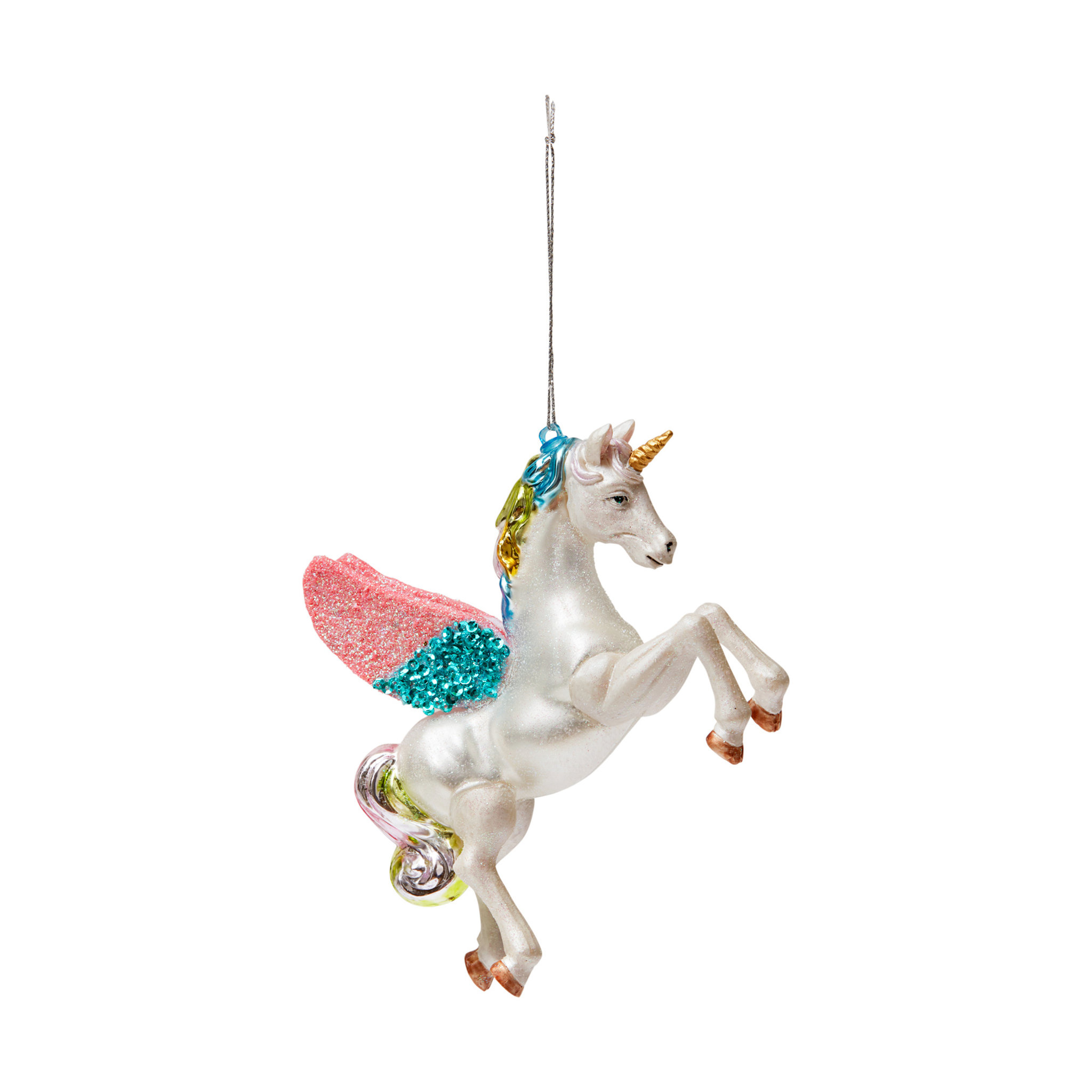 Julgransdekoration Enhörning, 14 cm