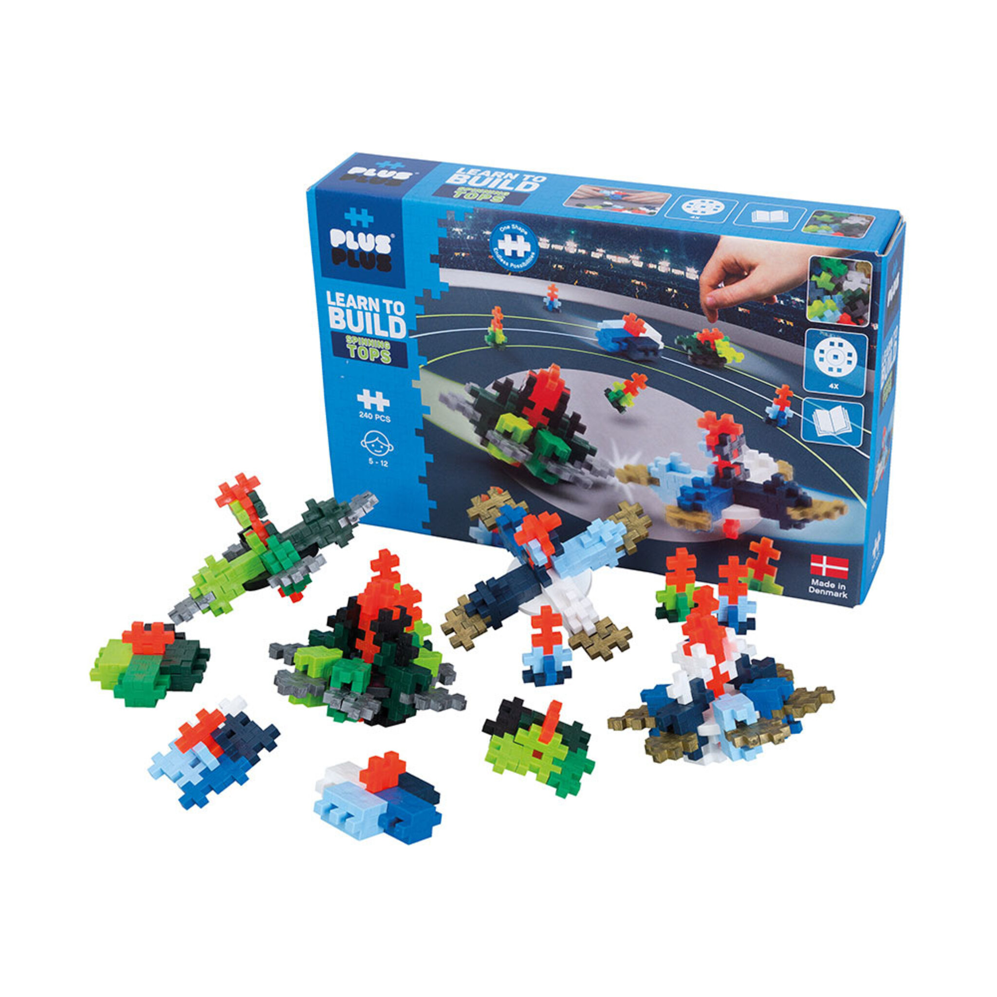 Plus-Plus Byggbitar Learn to Build Spinning Tops