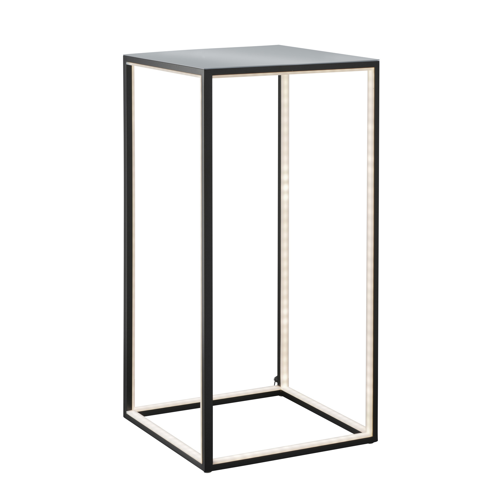 LED-golvlampa Delux svart 60 x 30 x 30 cm