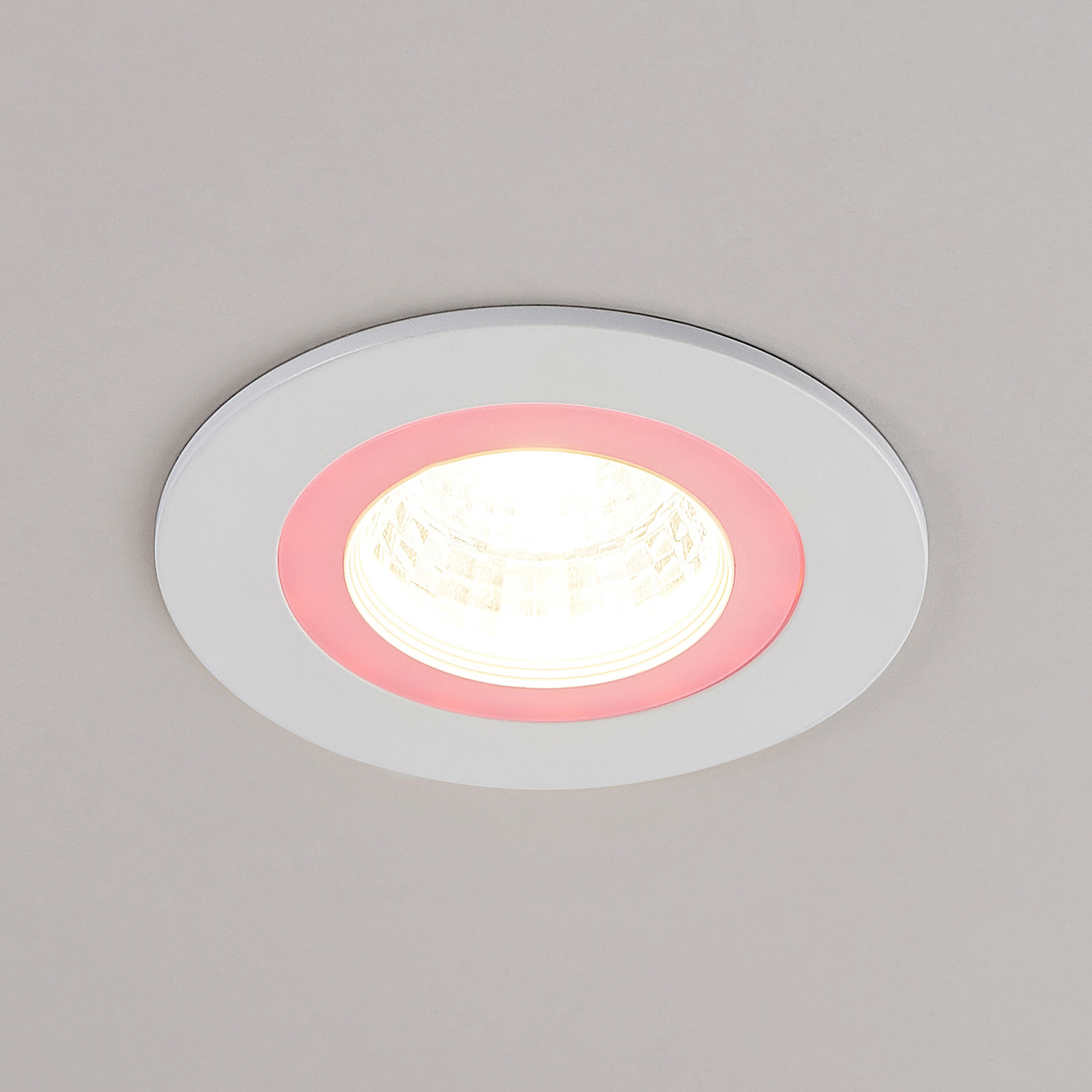 Lindby Noor LED-inbyggnadsspot RGBW, vit