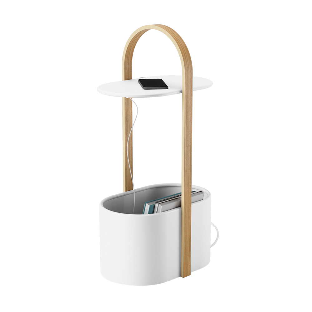 Umbra - Umbra Belwood Sidobord Vit/Natur