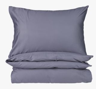 Eden Soft stonewashed påslakanset i satin dimblå