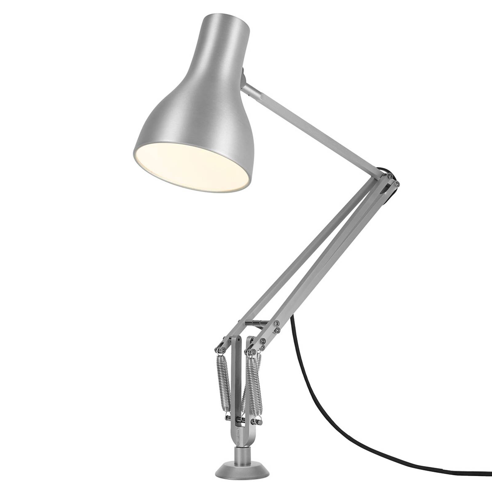 Anglepoise Typ 75 bordslampa skruvfot silver