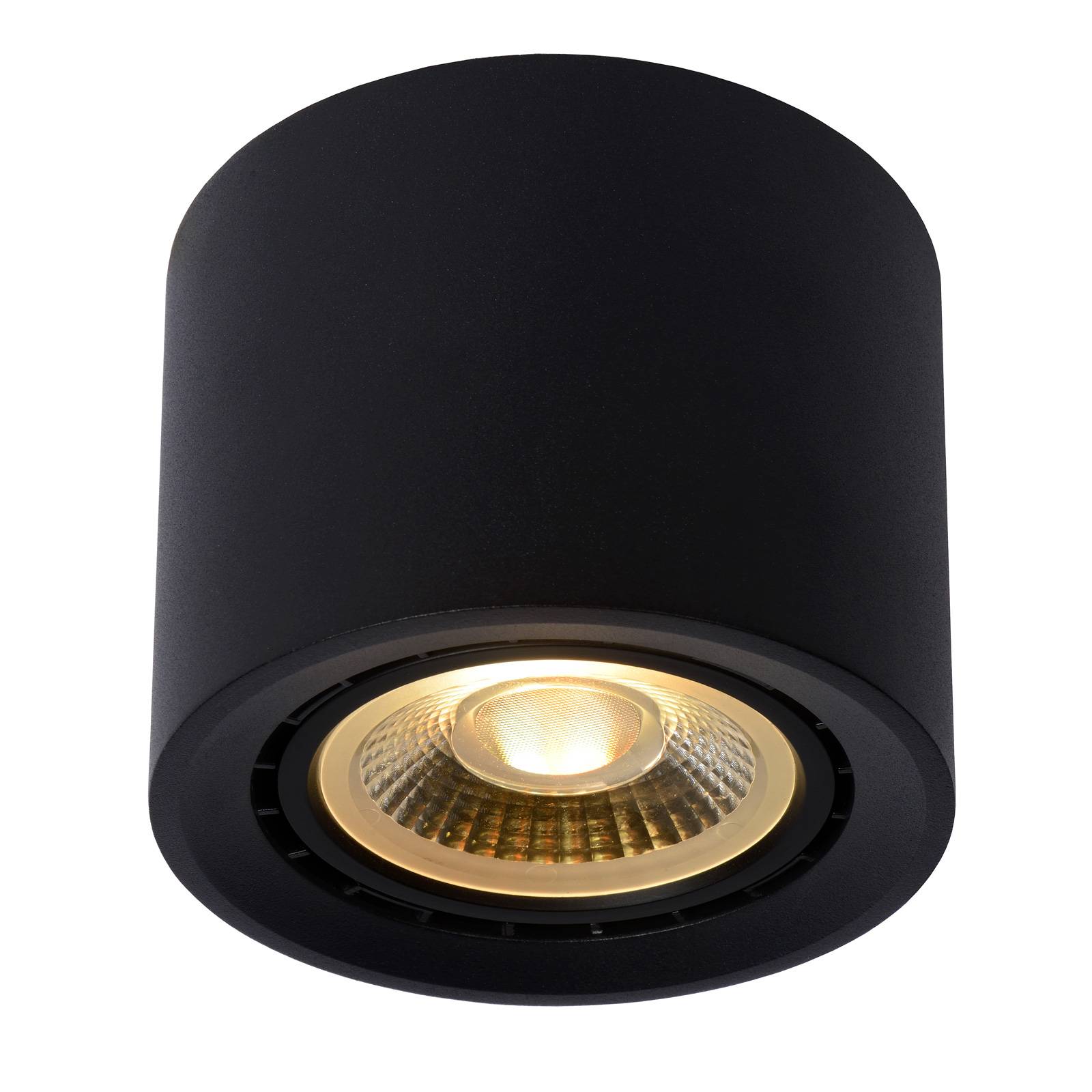 LED-taklampa Fedler dim to varm, svart