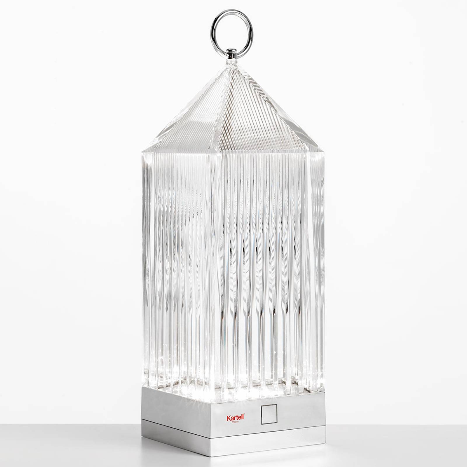 Kartell Lantern LED-bordslampa, transparent IP54