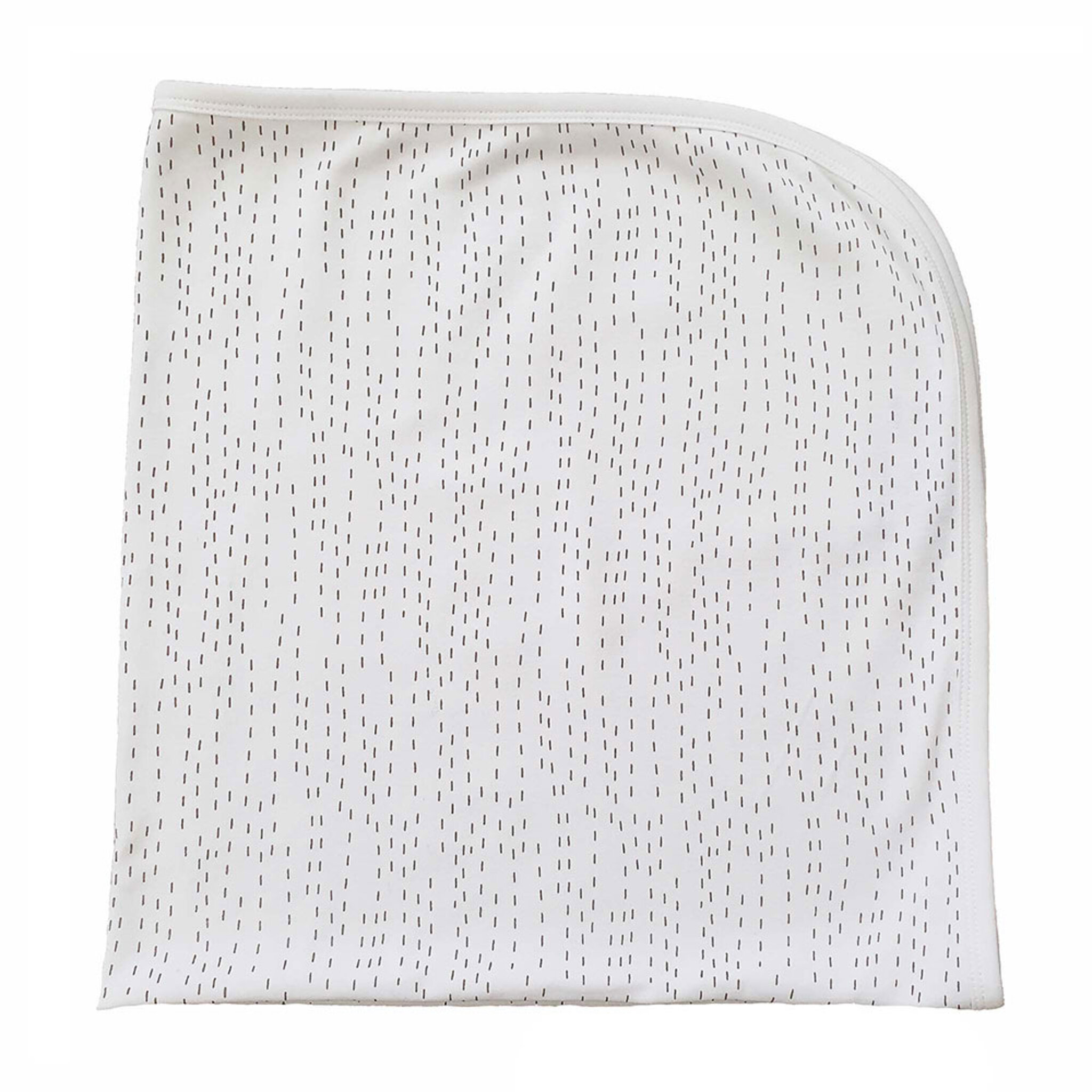 Babyfilt vit line GOTS, 70x80 cm