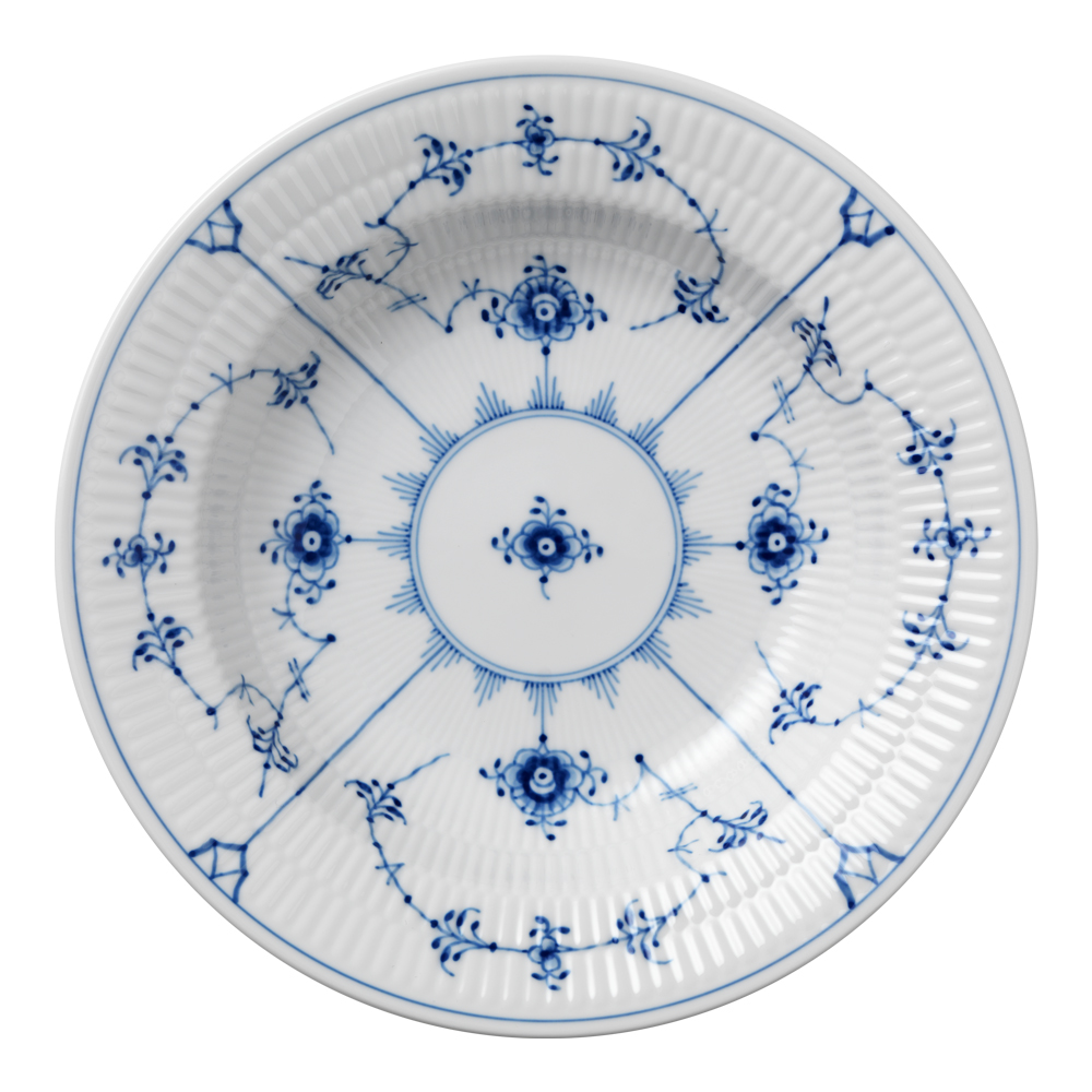Royal Copenhagen - Blue Fluted Plain Tallrik djup 21 cm