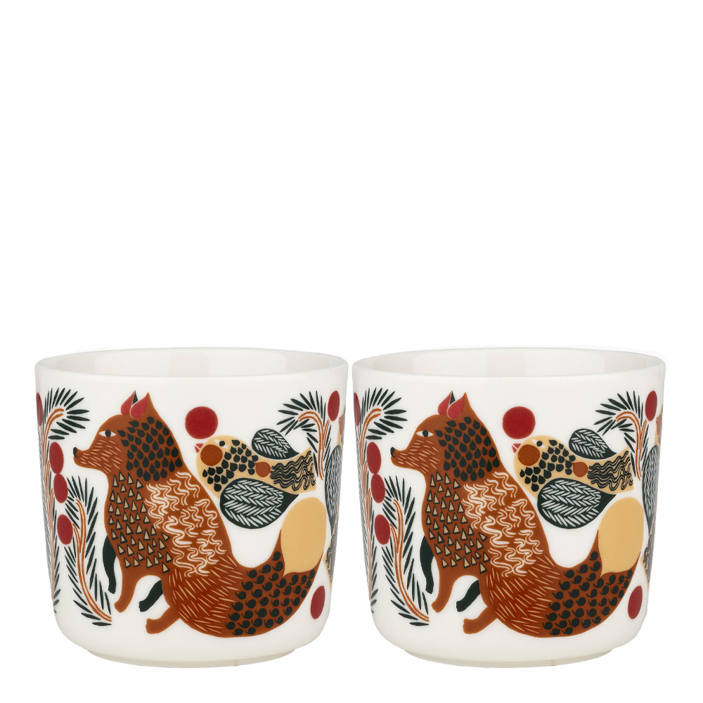 Marimekko - Marimekko Oiva/Ketunmarja Mugg utan öra 2 dl 2-pack