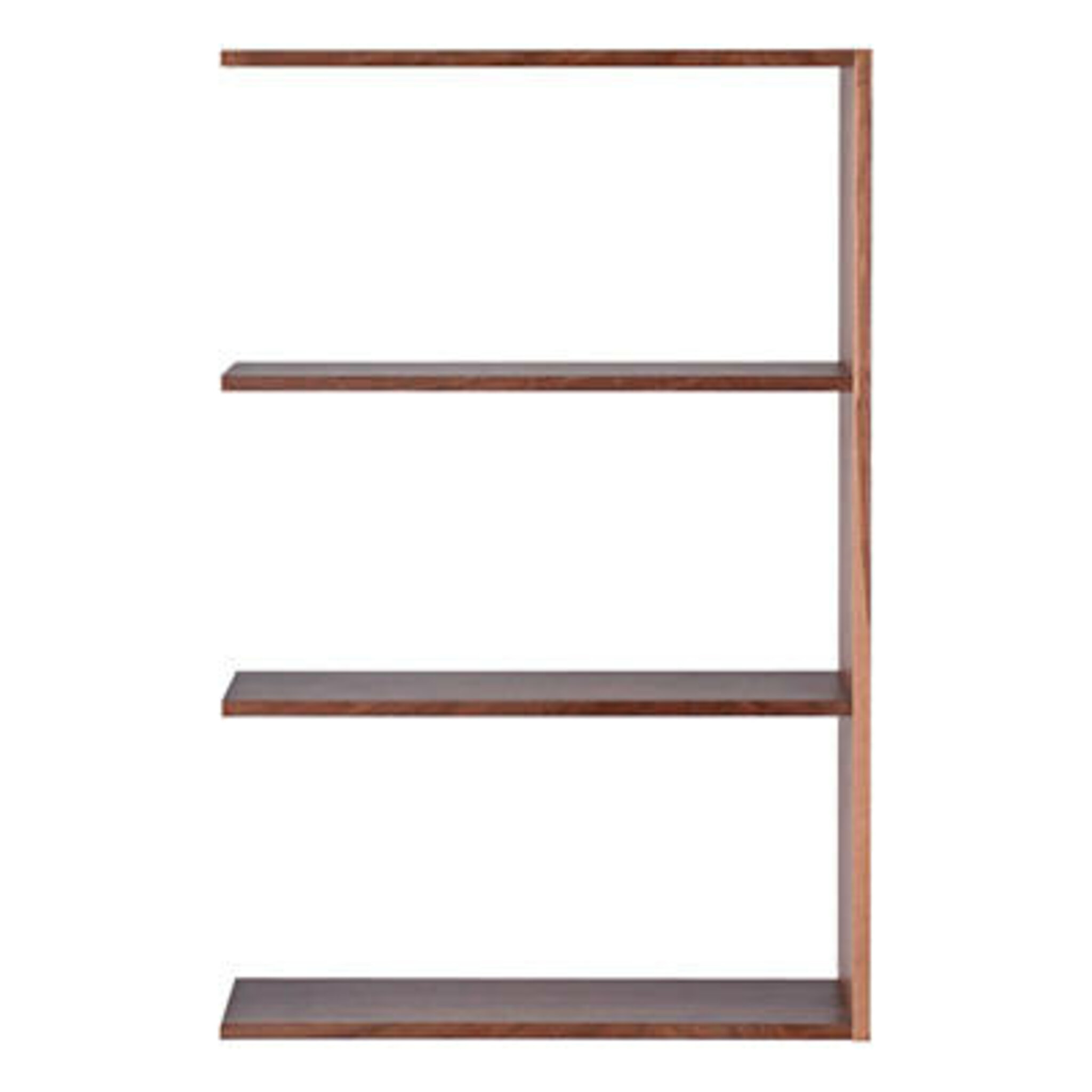 Påbyggnads Hylla - Bred 3 Plan Valnöt, 79.5x28.5x121 cm
