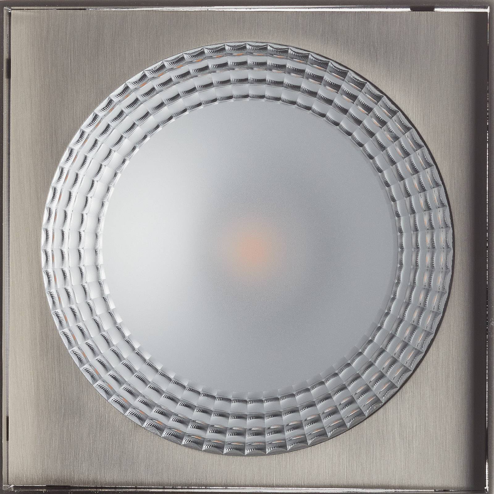Helestra Kari LED-taklampa, kantig, nickel
