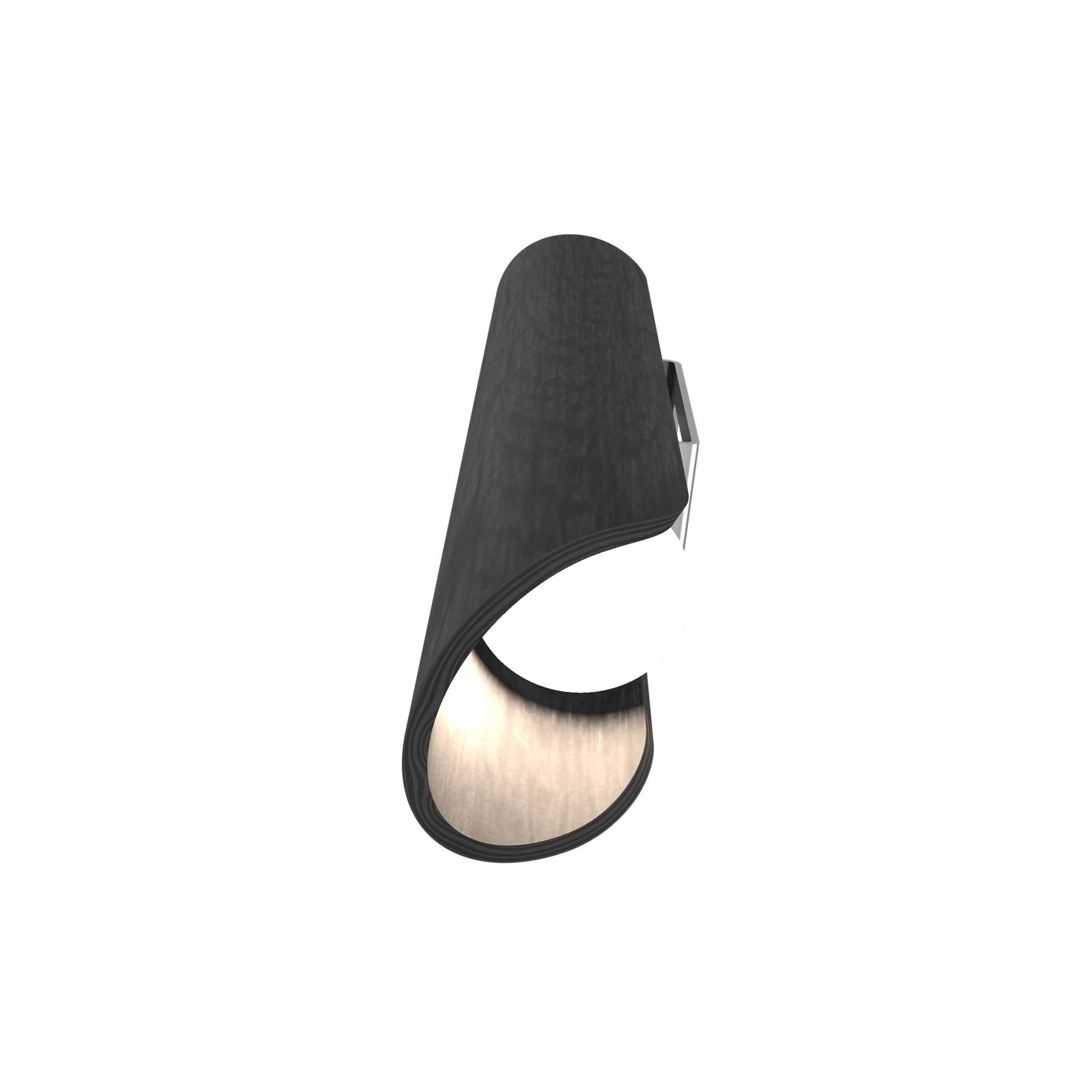 LED-vägglampa Colombia, ek svart