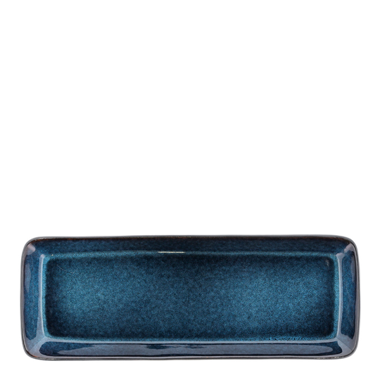 Bitz - Serveringsfat Rektangulärt 39x14 cm Blå/Svart