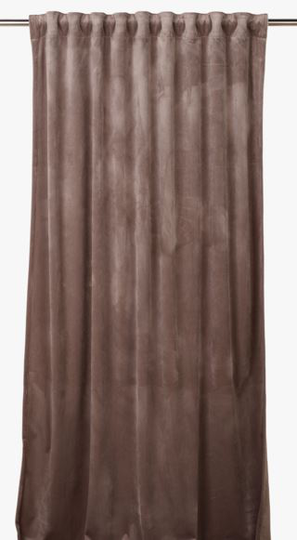 Mali sammet gardin taupe