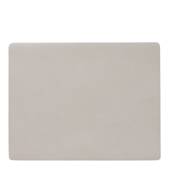Lind DNA - Leather Serene Square Bordstablett L 35x44 cm Cream