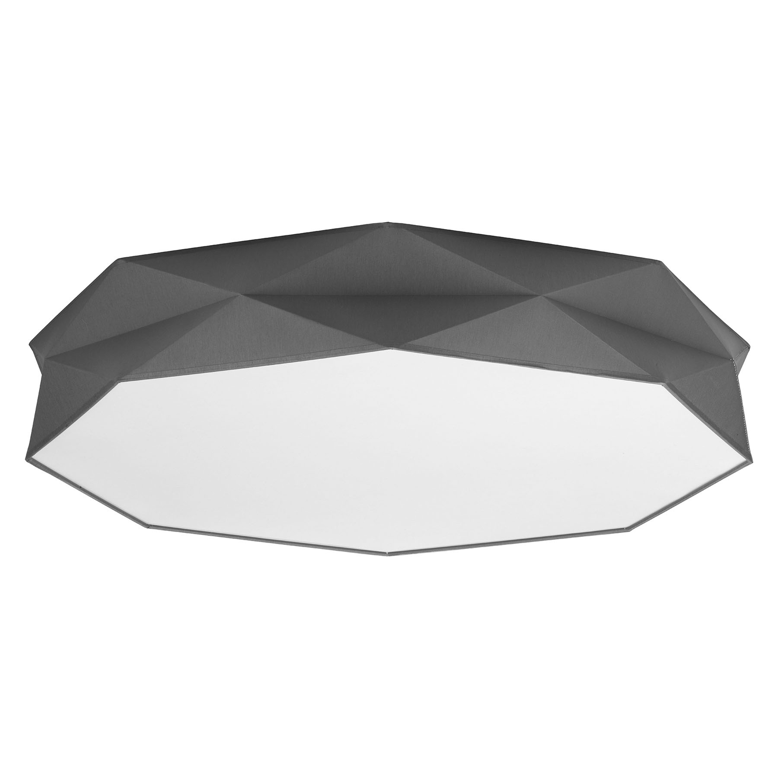 Taklampa Kantoor New, Ø 88 cm, vit/grå